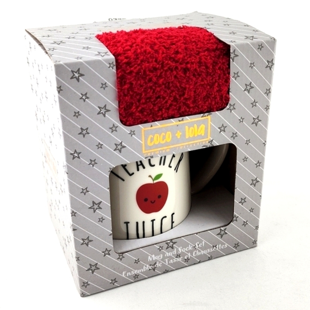 Coco + Lola Teacher Juice  Premium Collection Coffee & Mug Sock Gift Set